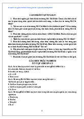 Ngân hàng trắc nghiệm chương 2 - môn tư tưởng Hồ Chí Minh