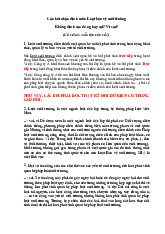 Đề cương môn Luật môi trường - Trường Đại học lao động -  xã hội.