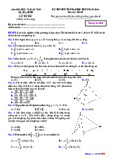Đề thi thử tốt nghiệp THPT năm 2025 môn Toán sở GD&ĐT Quảng Ninh có đáp án