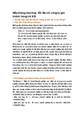 Mẫu thông báo thay đổi địa chỉ công ty gửi khách hàng chi tiết