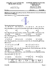 Đề thi thử tốt nghiệp THPT 2025 môn Toán lần 5 trường THPT Văn Giang, Hưng Yên