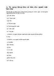 Tiếng hàn cơ bản - Hàn Quốc Học | Trường Đại học Ngoại ngữ, Đại học Quốc gia Hà Nội