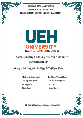 Bài thu hoạch chương 11 môn Sáp nhập, mua lại và tái cấu trúc doanh nghiệp  | Trường Đại học Kinh tế Thành phố Hồ Chí Minh