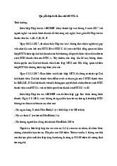 Quyết định chấm dứt HTX A - Luật kinh tế | Trường Đại học Thương Mại