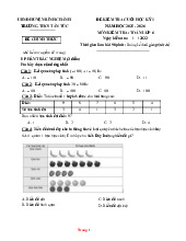 Đề Kiểm Tra Học Kỳ 1 Toán 6 Cánh Diều THCS Tân Túc 2025-2026 Có Đáp Án