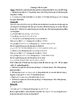 Bài tập chương 4 môn Kinh tế học đại cương (có đáp án)