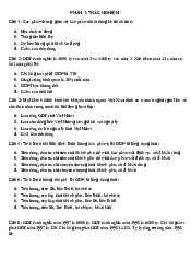 Trắc nghiệm vĩ mô - Kinh tế vĩ mô | Học viện Chính sách và Phát triển