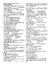 Kiểm tra cuối kỳ II Môn Hóa học | Trường Đại học Huế