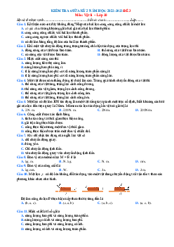 Đề kiểm tra giữa HK 2 Lý 10 Kết nối tri thức 2022-2023 có đáp án-Đề 3