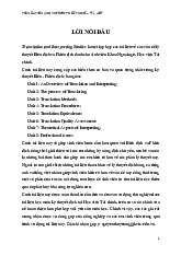 Tài liệu lý thuyết dịch - Chương trình Biên dịch và Phiên dịch