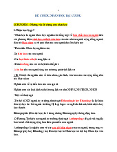 Đề cương và Phân tích Chủ đề Chính Môn Nhân học đại cương | Đại học Sư Phạm Hà Nội