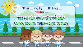 Giáo án điện tử Toán 3 Chương 3 Cánh diều: Làm tròn số đến hàng nghìn, hàng chục nghìn