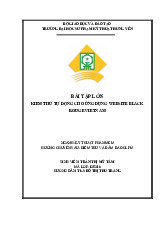 Báo cáo đồ án 3: Kiểm thử tự động ứng dụng Website Black | Môn Công nghệ thông tin - Đại Học Sư phạm Kỹ thuật Hưng Yên