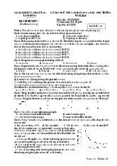 Đề thi thử tốt nghiệp THPT 2025 môn Sinh học Sở GD&ĐT Lâm Đồng