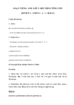 Review 1 lớp 9 Skills