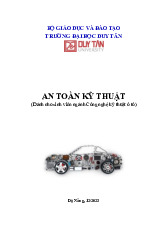 Bài giảng An toàn kỹ thuật cho ngành Công nghệ ô tô môn An toàn kỹ thuật | Trường Đại học Duy Tân