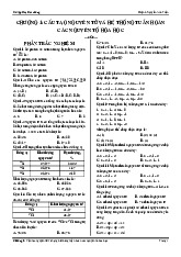 Bài tập trắc nghiệm Chương 1: Cấu tạo nguyên tử và hệ thống tuần hoàn các nguyên tố hóa học môn Hóa đại cương | Trường Đại học Sư phạm Kỹ thuật Thành phố Hồ Chí Minh