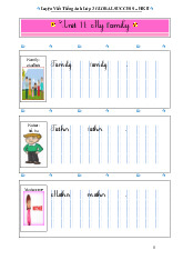 Luyện Viết Tiếng Anh Lớp 3 GLOBAL SUCCESS – HK II