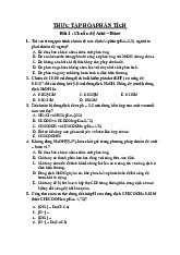 Trắc nghiệm về nội dung thực tập Hoá phân tích | Trắc nghiệm Hoá phân tích | Trường Đại học khoa học Tự nhiên