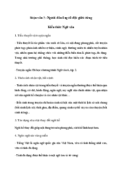 Người đàn ông cô độc giữa rừng | Soạn văn 7 Cánh diều