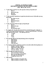 Bộ câu hỏi trắc nghiệm Triết học Mác-Lênin (KHTN-Đại học Quốc Gia Hà Nội)