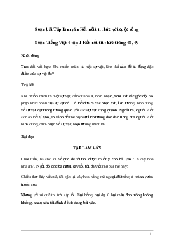 Soạn bài Đọc: Tập làm văn | Kết nối tri thức
