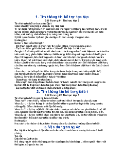 Tin học lớp 6 Bài 4: Thực hành tìm kiếm thông tin trên Internet | Cánh Diều