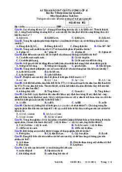 Đề thi thử THPT Quốc gia năm 2024 lần 1 môn Sinh học trường THPT Kiến Thụy Hải Phòng - Mã đề 102