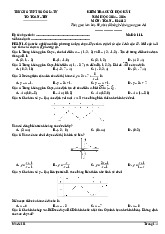 Đề cuối học kỳ 1 Toán 12 năm 2024 – 2025 trường THPT Ngô Gia Tự – Đắk Lắk