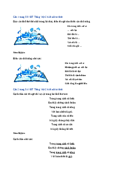 Giải VBT môn Tiếng việt 2 - Bài 16: Khi trang sách mở ra | Kết nối tri thức