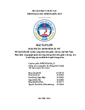 Kiều Hối và Nguồn Vốn Tại Việt Nam | Môn Kinh tế đầu tư - Đại học Kinh Tế Quốc Dân