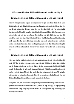 Văn mẫu Kể lại một việc ai đó đã làm khiến em vui và nhớ mãi | Kết nối tri thức