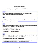 Bài tập ôn tập Thống kê cho khoa học xã hội: Chương 3 - Lý thuyết xác suất | Trường Đại học Ngoại ngữ, Đại học Quốc gia Hà Nội