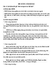 Đề cương tự luận môn xã hội học có đáp án | Đại học Nội Vụ Hà Nội