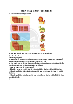 Giải SGK Toán lớp 2 trang 55, 56, 57, 58 Em làm được những gì| Chân trời sáng tạo