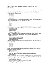 TOP 350 câu hỏi trắc nghiệm môn Tư tưởng Hồ Chí Minh | Trường Đại học Khoa học Tự nhiên, Đại học Quốc gia Thành phố Hồ Chí Minh