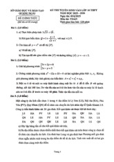 Đề tuyển sinh lớp 10 môn Toán năm 2025 – 2026 sở GD&ĐT Quảng Ngãi