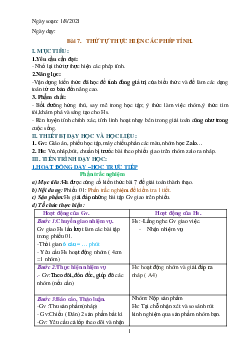 Giáo án dạy thêm Toán 6 sách Cánh diều Chủ đề 22