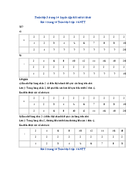 Giải SGK môn Toán 3 -  Bài 5: Bảng nhân 3, bảng chia 3 | Kết nối tri thức
