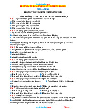 Đề Cương Ôn Tập Giữa Học Kỳ 1 Sinh 10 Chân Trời Sáng Tạo 2025-2026