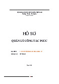 Hồ sơ quản lý công tác - Quy chuẩn PCCC | Trường đại học Phòng Cháy Chữa Cháy