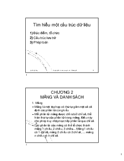 Chương 2 Cấu trúc dữ liệu và giải thuật | Công nghệ phần mềm | Học viện Nông nghiệp Việt Nam