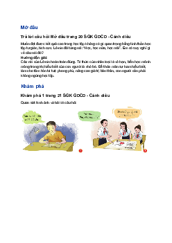 Giải Giáo dục công dân 7 Bài 4: Học tập tự giác, tích cực| Cánh diều