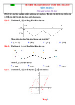 Bộ Đề Kiểm Tra Giữa Học Kỳ 1 Toán 12 Kết Nối Tri Thức Có Đáp Án Ma Trận Đặc Tả