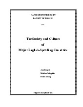 Tài liệu Chương trình giao tiếp xã hội & văn hóa các nước nói tiếng Anh môn Văn hóa Anh | Đại học Đồng Tháp