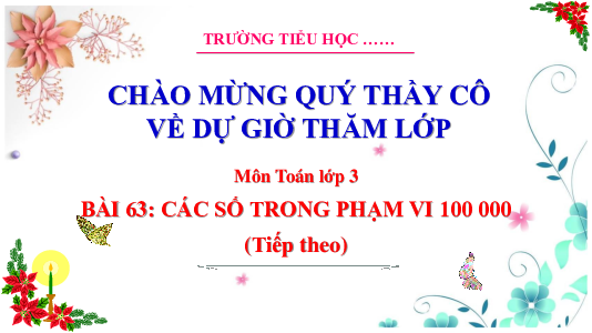 Bài 63: Các số trong phạm vi 100 000 (Tiếp theo) - Tiết 2 | Bài giảng PowerPoint Toán 3 | Cánh Diều