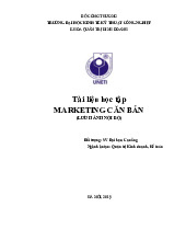 Tài liệu học tập Marketing Căn bản Phần 1 - Môn Kinh tế vĩ mô - Đại Học Kinh Tế - Đại học Đà Nẵng