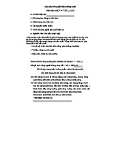 Vốn Tư Bản - Bài Tập Giao Từ Thầy Minh về Năng Suất và Đầu Tư