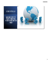 silde bài giảng chương 8 : Kinh tế vĩ mô trong nền kinh tế mở | Môn kinh tế vĩ mô