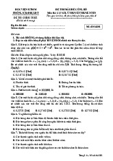 Đề thi mẫu để công bố Môn thi: cơ sở lý thuyết truyền tin | Học viện mật mã